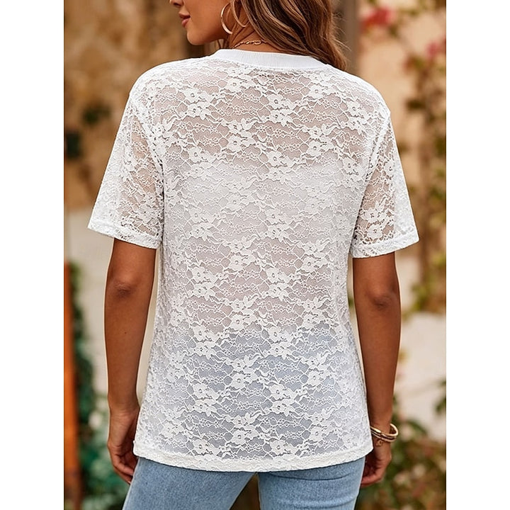 Selma | Florales Rundhals-Top