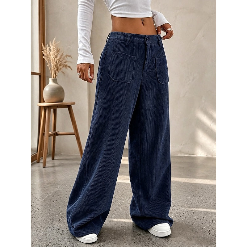 Marga | Weite Hose mit hohem Bund
