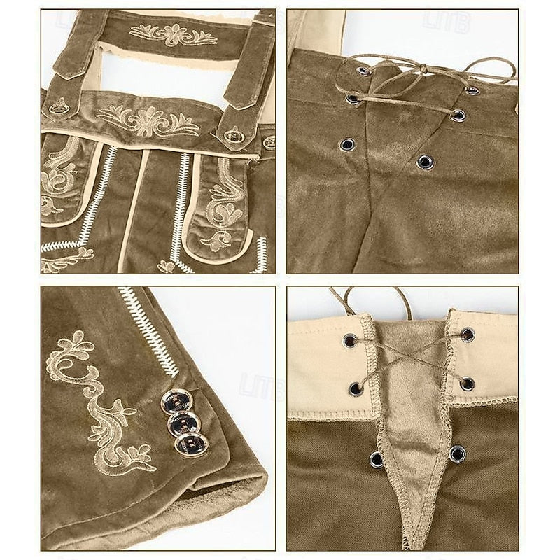 Korbinian | Bestickte Oktoberfest Trachten-Shorts