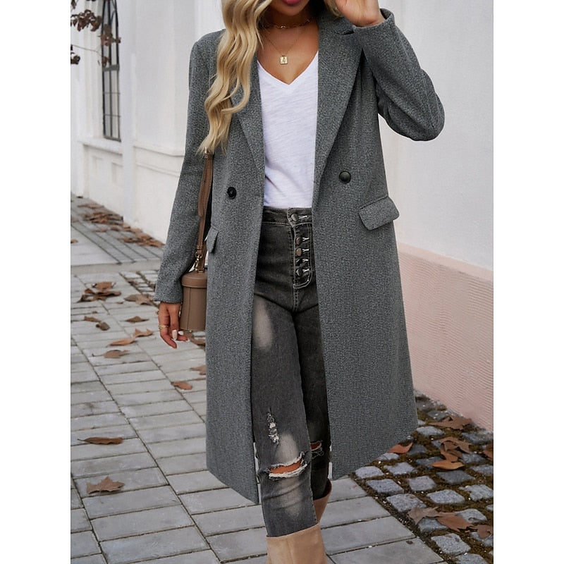 Rita | Eleganter Langer Mantel