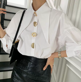 Hedda | Elegante Bluse mit markantem Kragen