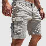 Fabian | Herren Cargo Short mit Seitentaschen Knielang Gerade Schnitt