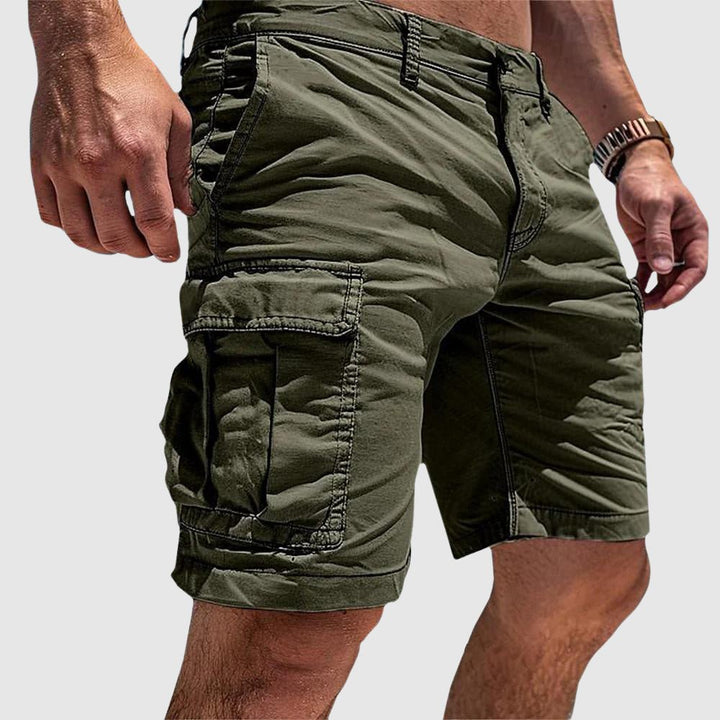Fabian | Herren Cargo Short mit Seitentaschen Knielang Gerade Schnitt