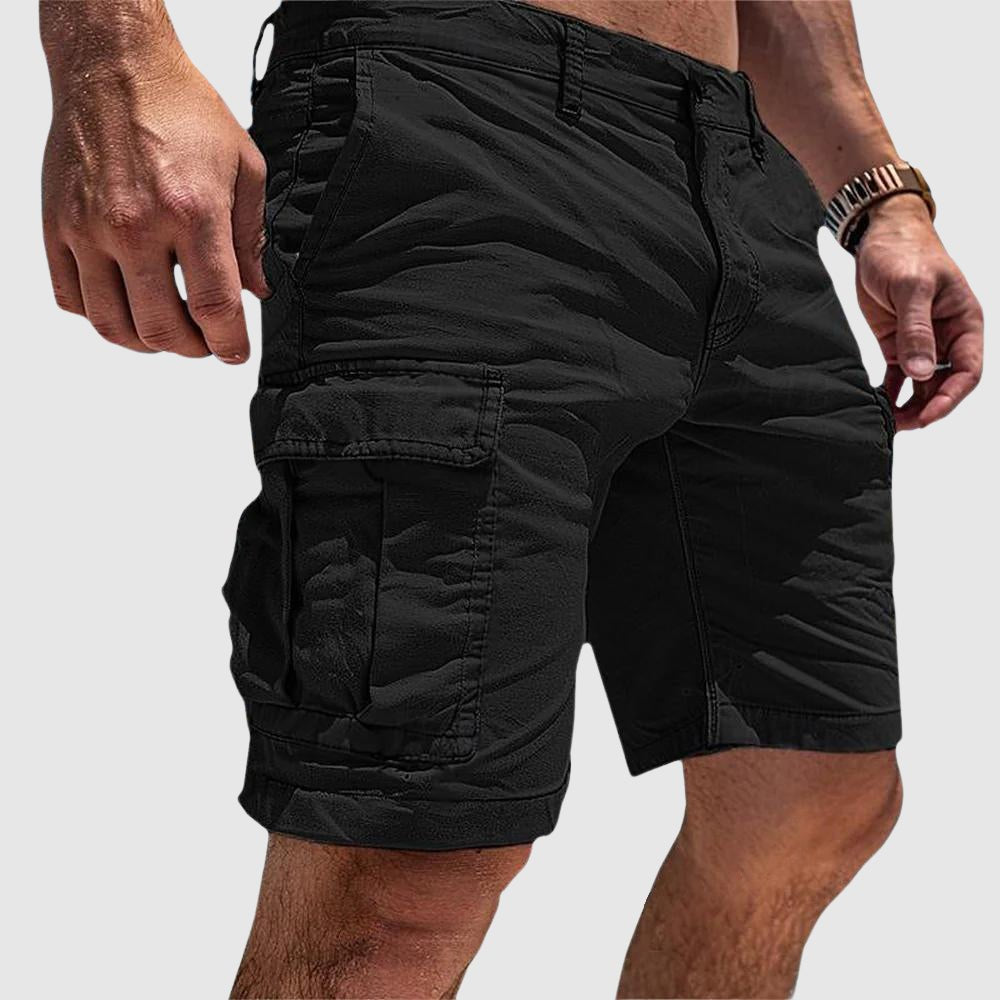 Fabian | Herren Cargo Short mit Seitentaschen Knielang Gerade Schnitt