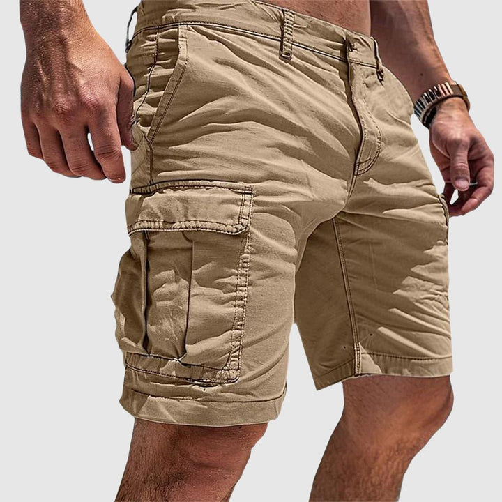 Fabian | Herren Cargo Short mit Seitentaschen Knielang Gerade Schnitt