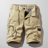 Lukas | Herren Combat Work Cargo Short Elastikbund Mehrfachtaschen
