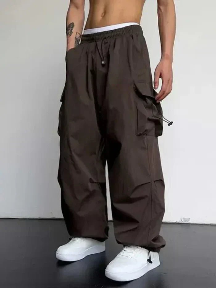 Thomas | Herren Elastikbund Verstellbare Wide-Leg Cargo Hose