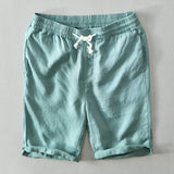 Lukas | Herren Leinen Bermuda Shorts mit Kordelzug