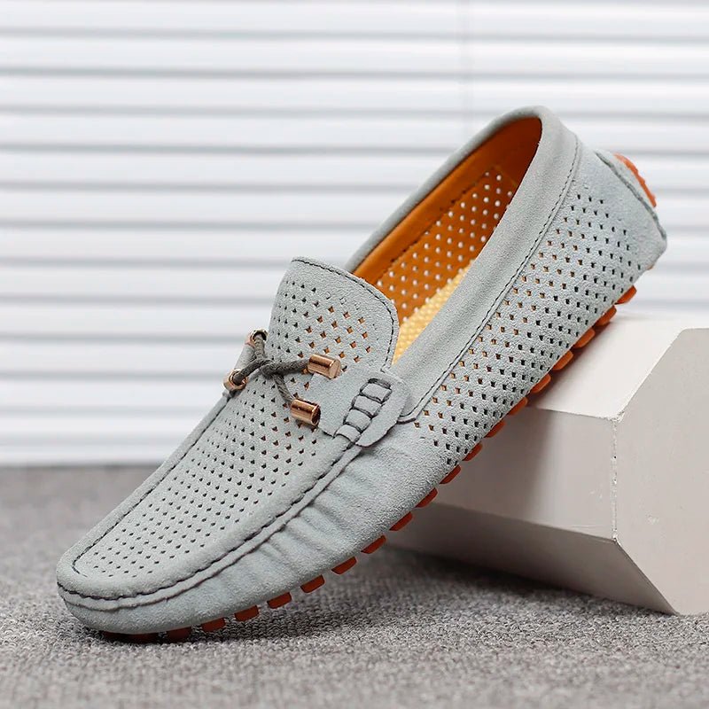 Florian | Herren Perforierte Wildleder Slip-On Loafer