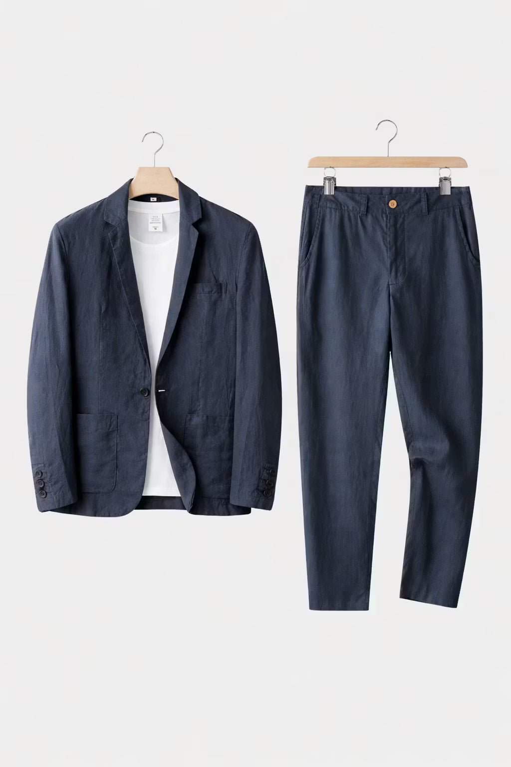 Simon | Herren Leinen-Set mit Relaxter Passform aus Blazer und Hose