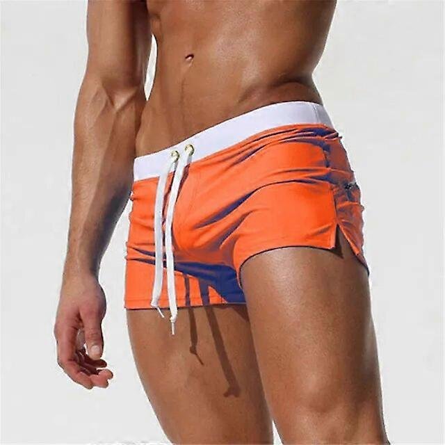 Simon | Herren Slim-Fit Kurze Badehose mit Kordelzug