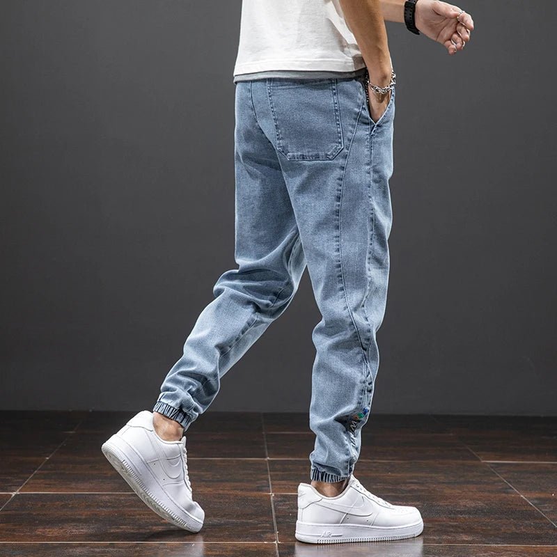 Christian | Herren Stretch Denim Jogger Hose mit elastischem Bund