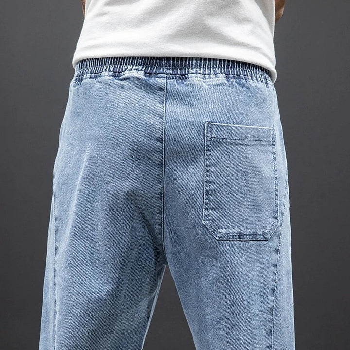 Christian | Herren Stretch Denim Jogger Hose mit elastischem Bund