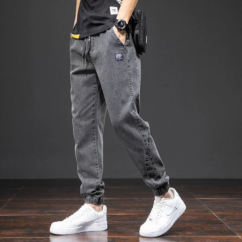 Christian | Herren Stretch Denim Jogger Hose mit elastischem Bund