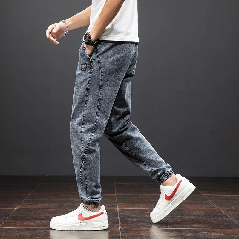 Christian | Herren Stretch Denim Jogger Hose mit elastischem Bund