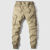 Stefan | Herren Taktische Cargo Jogger Hose Elastischer Bund