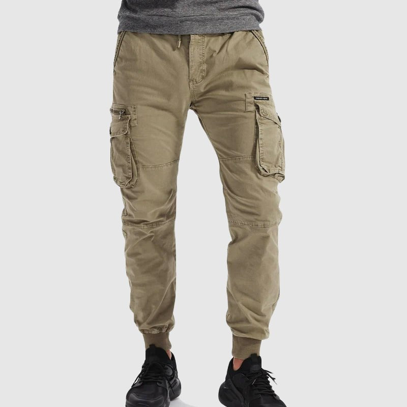 Matthias | Herren Taktische Cargo Jogger Hose mit Kordelzug
