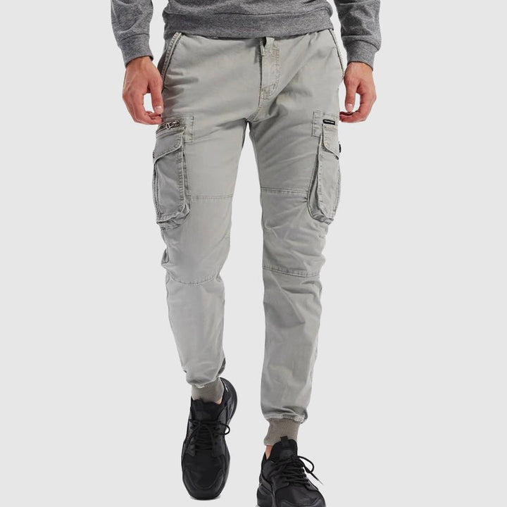 Matthias | Herren Taktische Cargo Jogger Hose mit Kordelzug