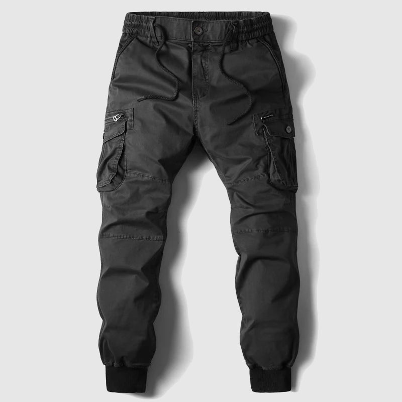 Matthias | Herren Taktische Cargo Jogger Hose mit Kordelzug