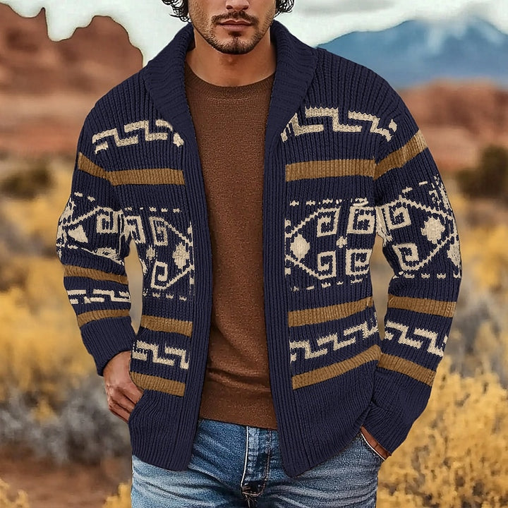 Erwin | Gemusterte Strickjacke