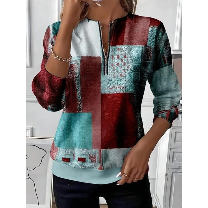 Antje | Elegantes Sweatshirt mit Reißverschluss