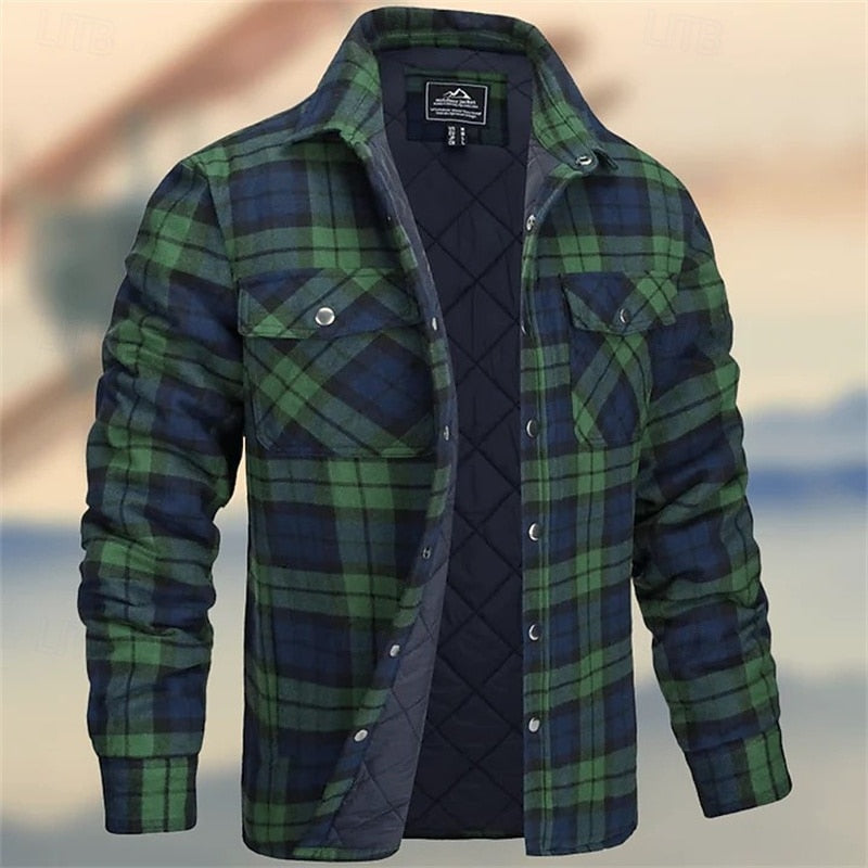 Till | Gefütterte Hemdjacke im Karo-Look