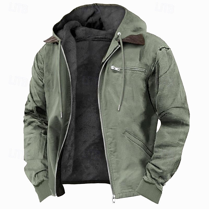 Moritz | Gefütterte Kapuzenjacke mit Reißverschluss