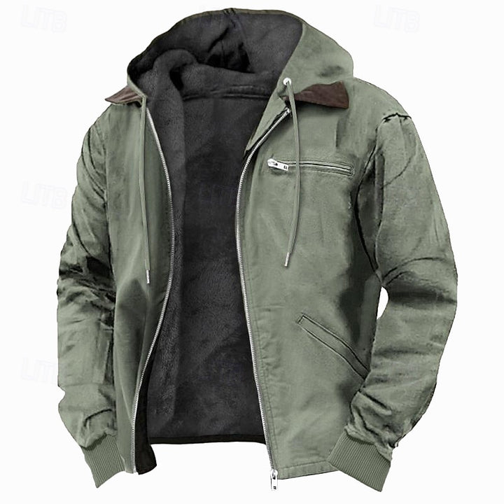 Moritz | Gefütterte Kapuzenjacke mit Reißverschluss