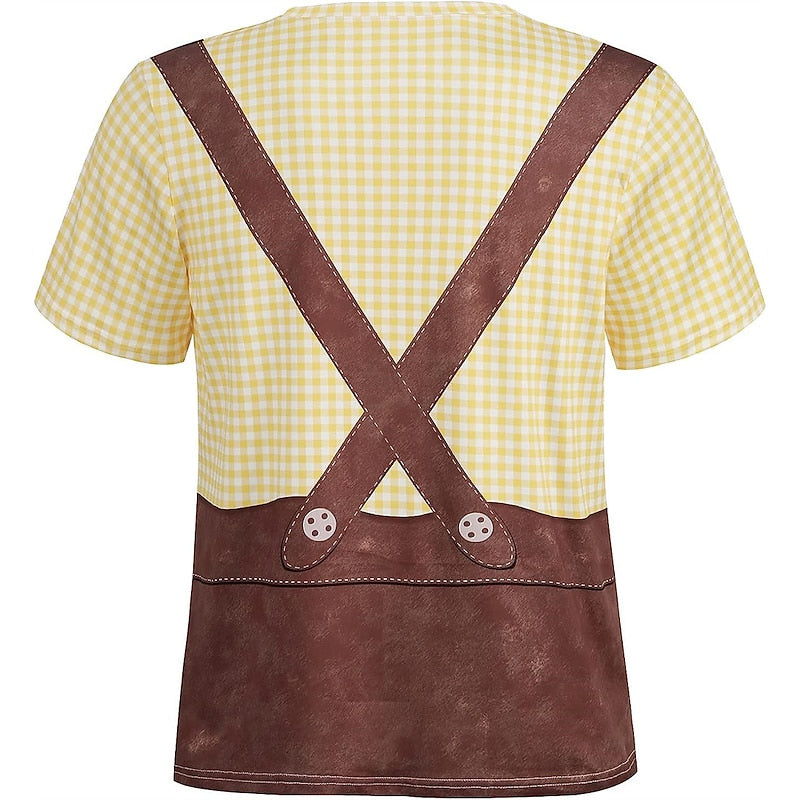 Sepp | Bayerisches Oktoberfest T-Shirt im Lederhosen-Look
