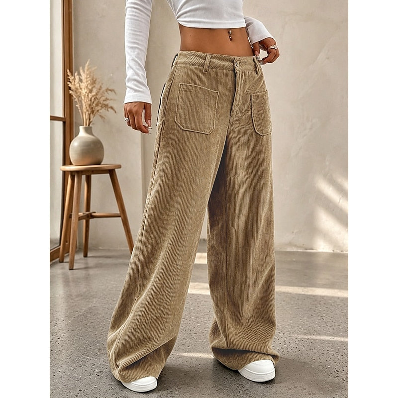 Marga | Weite Hose mit hohem Bund
