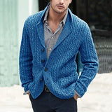 Rüdiger | Klassische Strickjacke mit Reverskragen