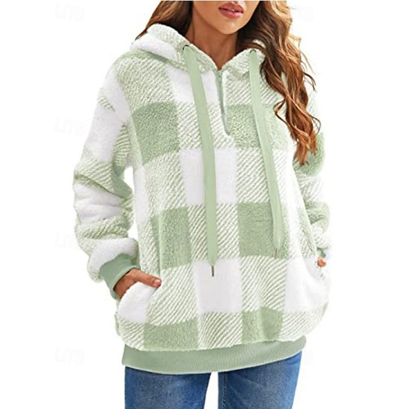Nadine | Kuschelweicher Kapuzenpullover mit Reißverschluss