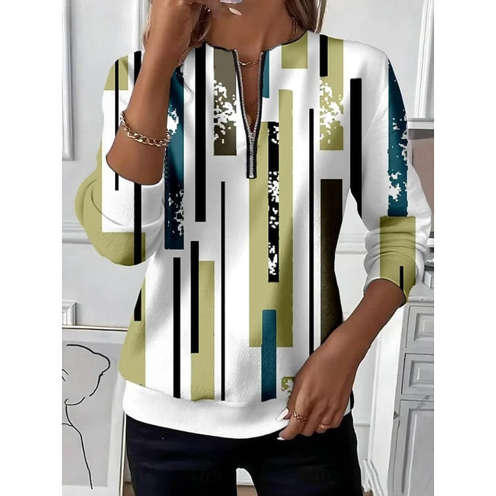 Antje | Elegantes Sweatshirt mit Reißverschluss