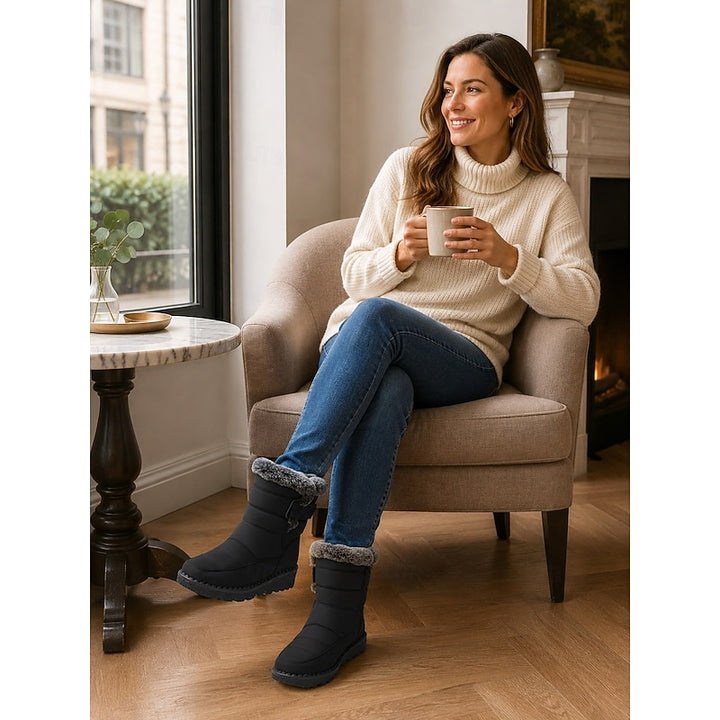 Annerose | Gefütterte Winterstiefel mit Zierschnalle