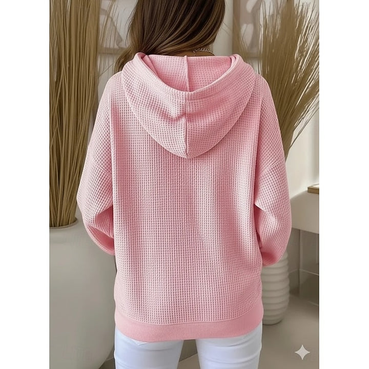 Jutta | Softer Kapuzenpullover mit Waffelstruktur