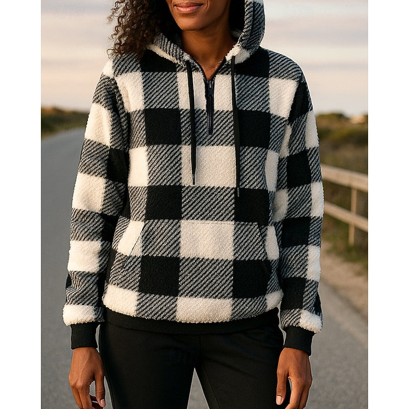 Nadine | Kuschelweicher Kapuzenpullover mit Reißverschluss