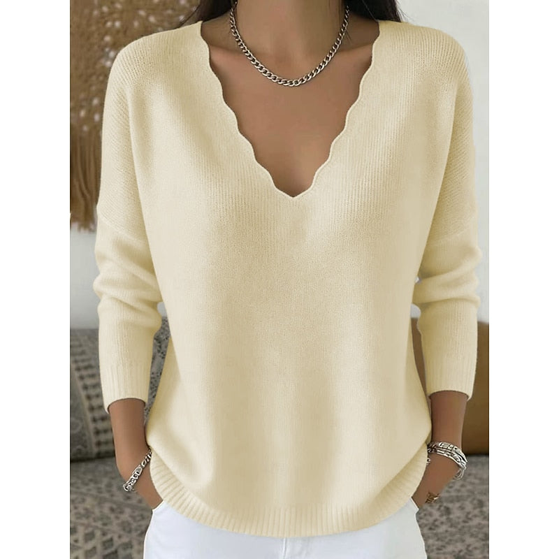 Constanze | Halloween Pullover mit V-Ausschnitt
