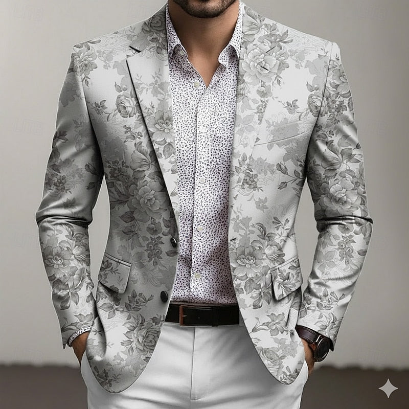 Gerald | Kunstvoller Blazer mit Blütenmuster