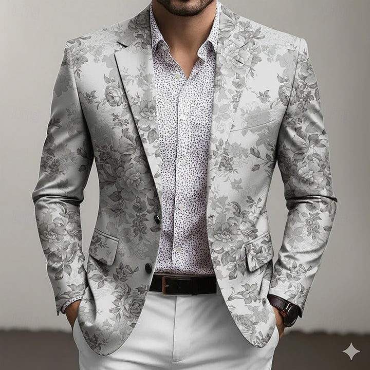 Gerald | Kunstvoller Blazer mit Blütenmuster