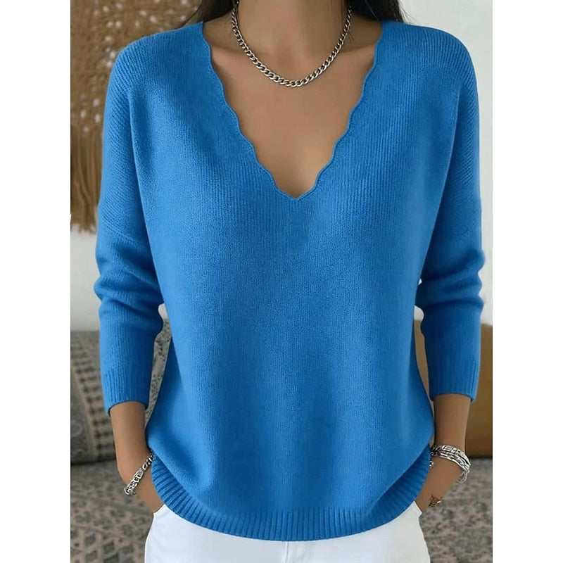Constanze | Halloween Pullover mit V-Ausschnitt