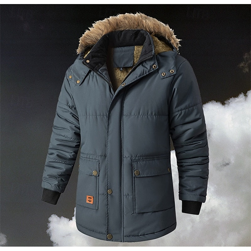 Burkhard | Gefütterter Winterparka mit Kapuze