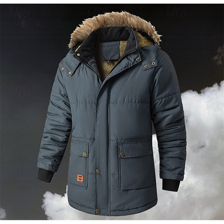 Burkhard | Gefütterter Winterparka mit Kapuze