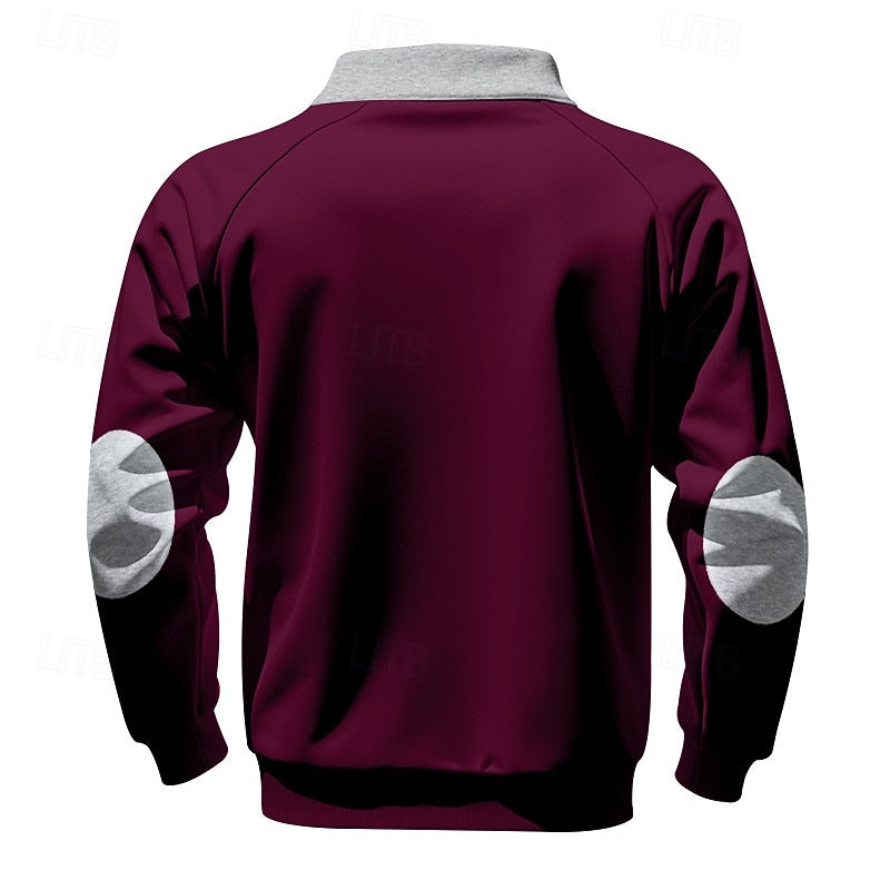 Hagen | Sportliches Stehkragen-Sweatshirt