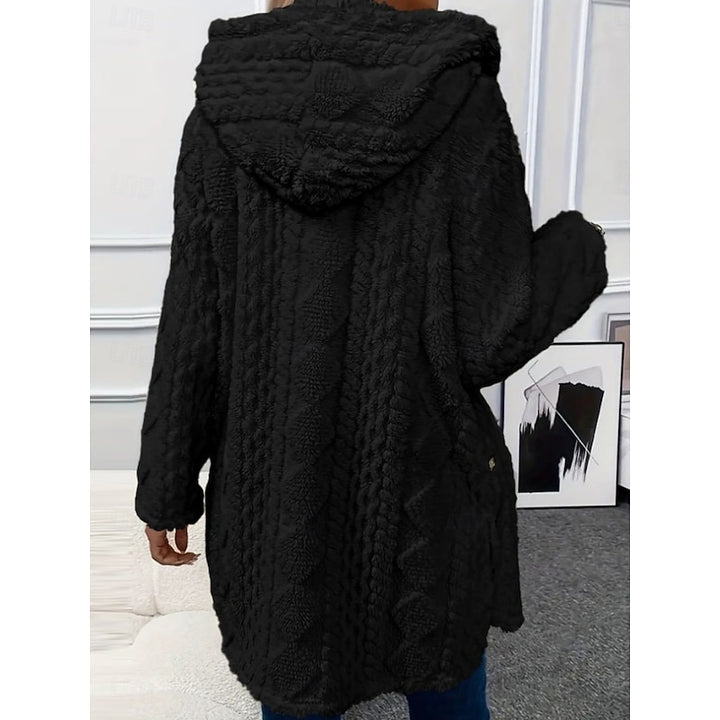 Ingrid | Kuschelige Kapuzenjacke mit Knopfleiste