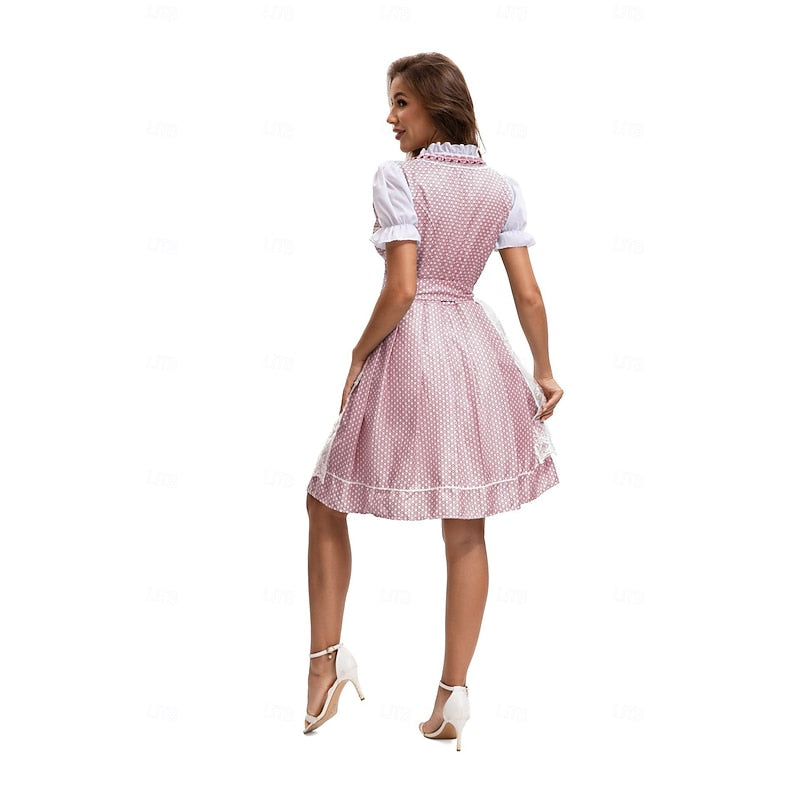 Magdalena | Festliches Oktoberfest Dirndl mit Spitzenschürze