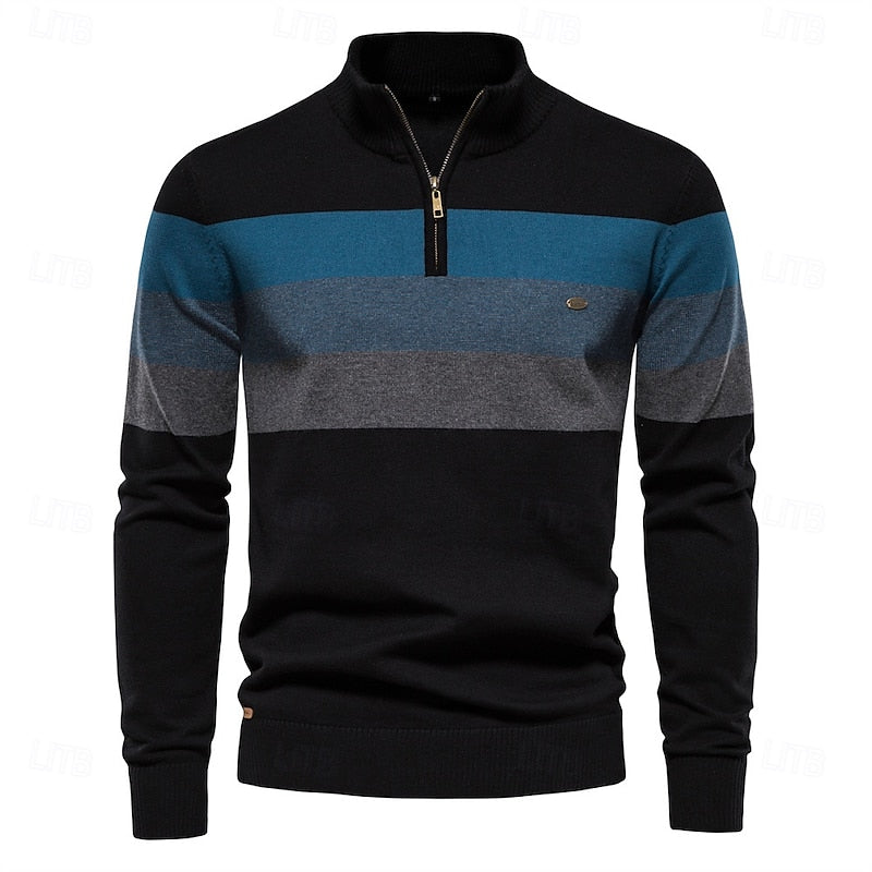 Fritz | Klassischer Troyer-Pullover mit Reißverschluss