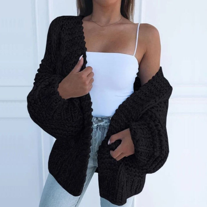 Verena | Kuschelige Grobstrick-Strickjacke