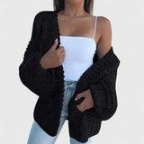 Verena | Kuschelige Grobstrick-Strickjacke