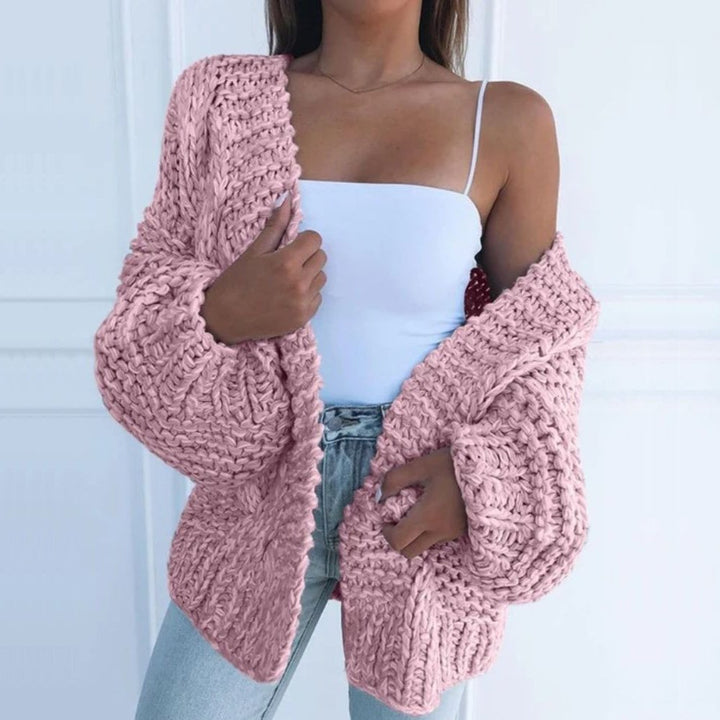 Verena | Kuschelige Grobstrick-Strickjacke