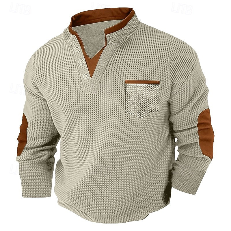 Jürgen | Sportlich-Eleganter Henley-Pullover